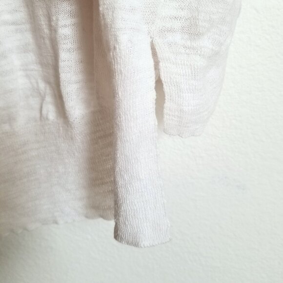 Rebecca Taylor knit pullover sweater top size M black and white Split hem - Picture 10 of 13